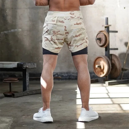 TACTICAL Camo 2-in-1 Performance Shorts