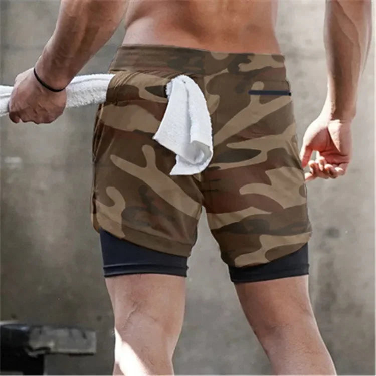 TACTICAL Camo 2-in-1 Performance Shorts