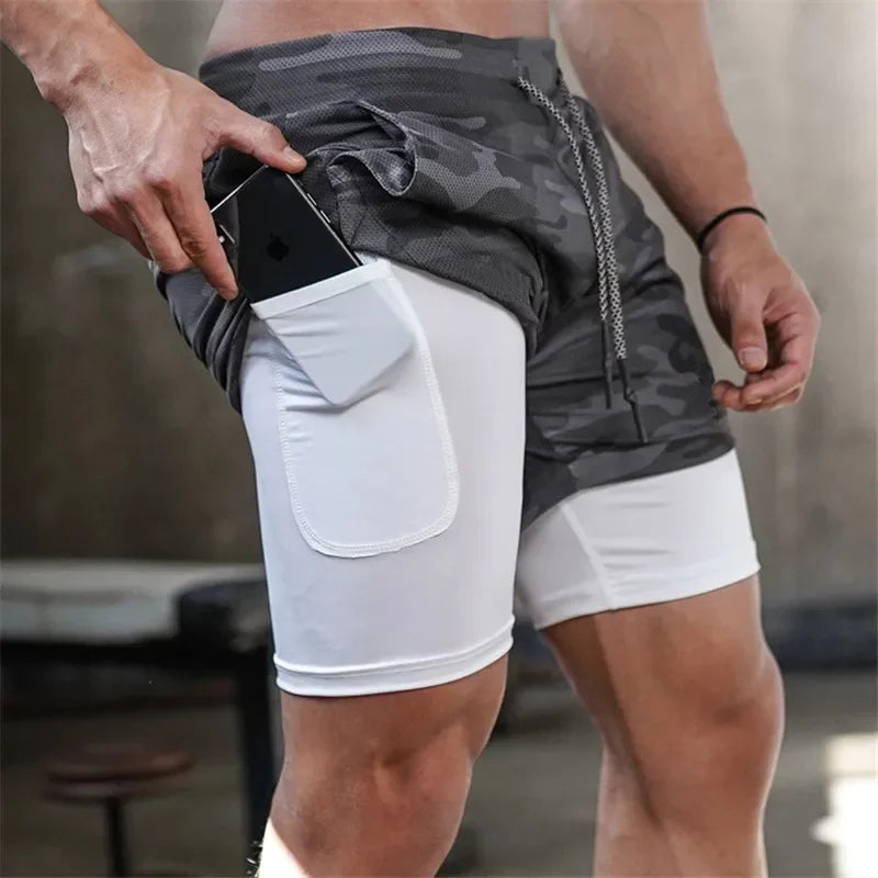 TACTICAL Camo 2-in-1 Performance Shorts
