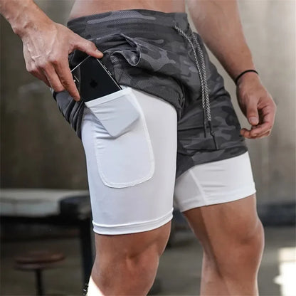 TACTICAL Camo 2-in-1 Performance Shorts