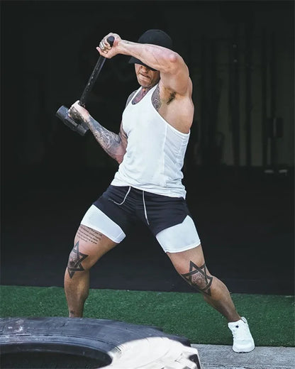 TACTICAL Camo 2-in-1 Performance Shorts