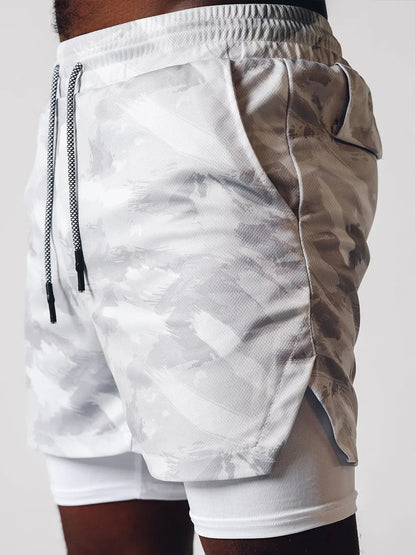 TACTICAL Camo 2-in-1 Performance Shorts