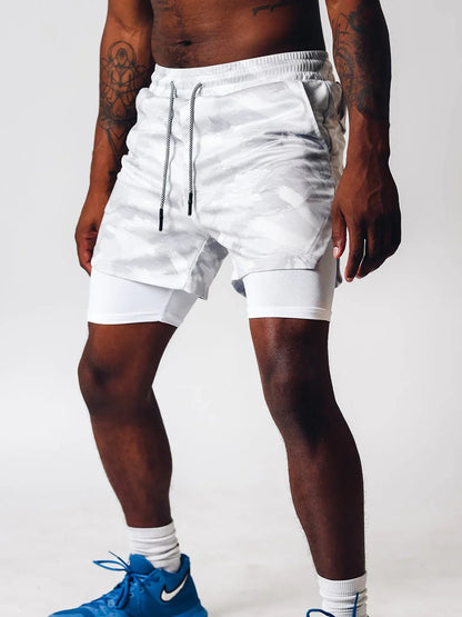TACTICAL Camo 2-in-1 Performance Shorts