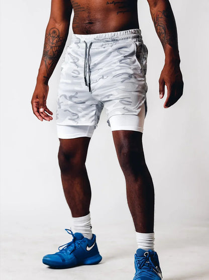 TACTICAL Camo 2-in-1 Performance Shorts
