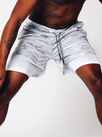 TACTICAL Camo 2-in-1 Performance Shorts