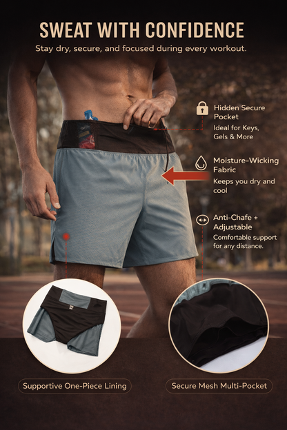 MarathonEdge 2-in-1 Triangle Running Shorts