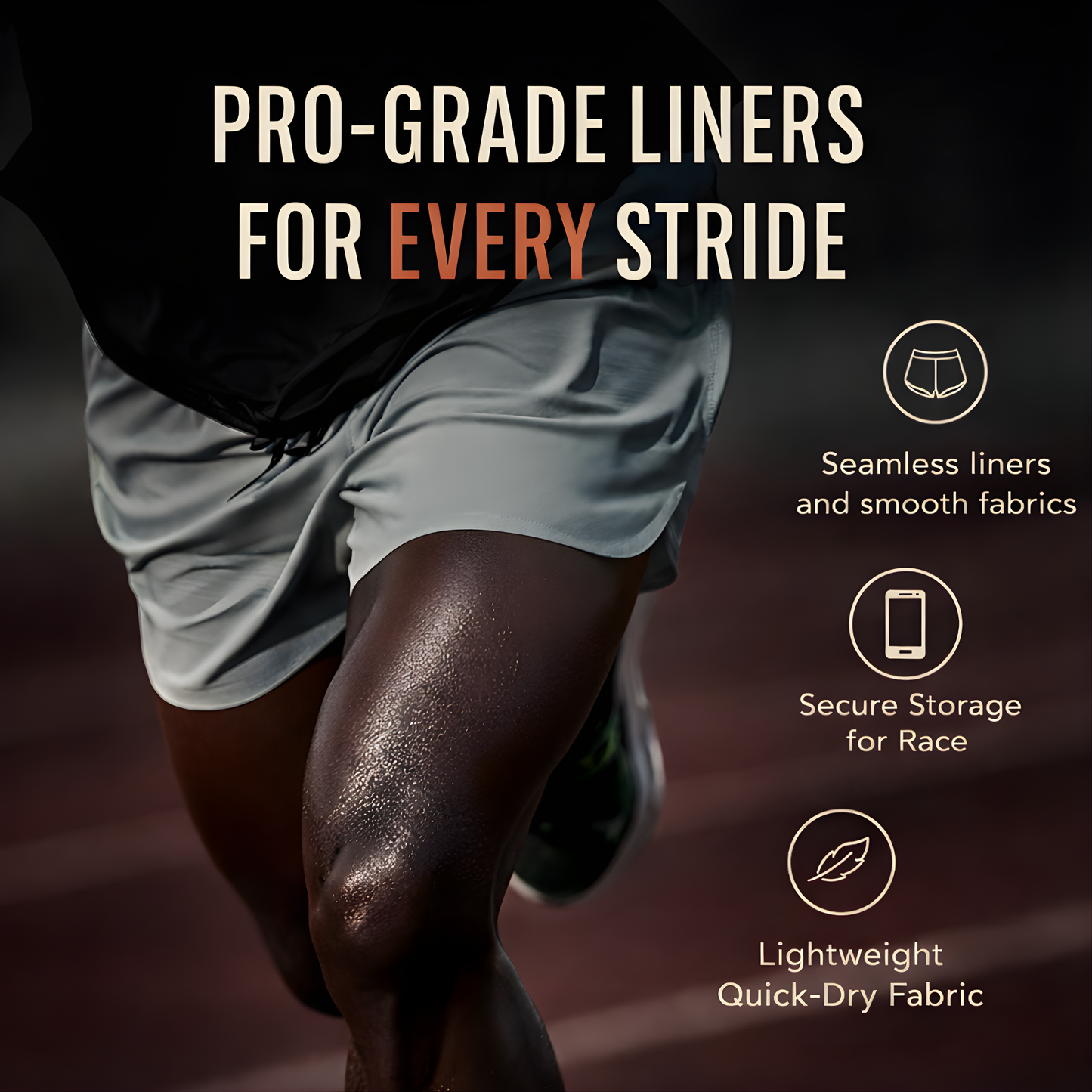 MarathonEdge 2-in-1 Triangle Running Shorts