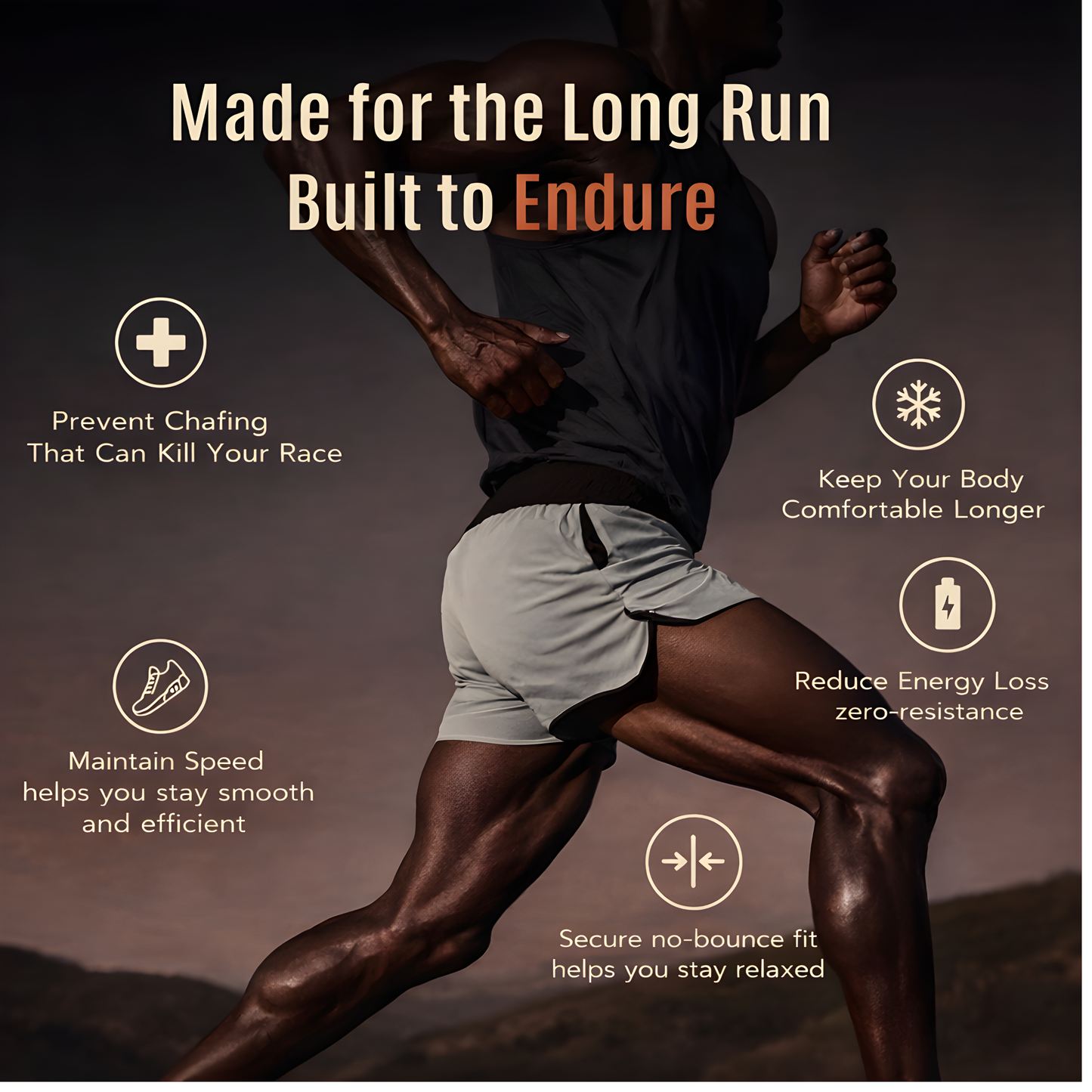MarathonEdge 2-in-1 Triangle Running Shorts