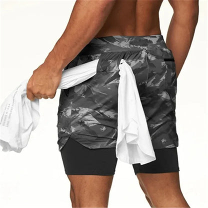 TACTICAL Camo 2-in-1 Performance Shorts