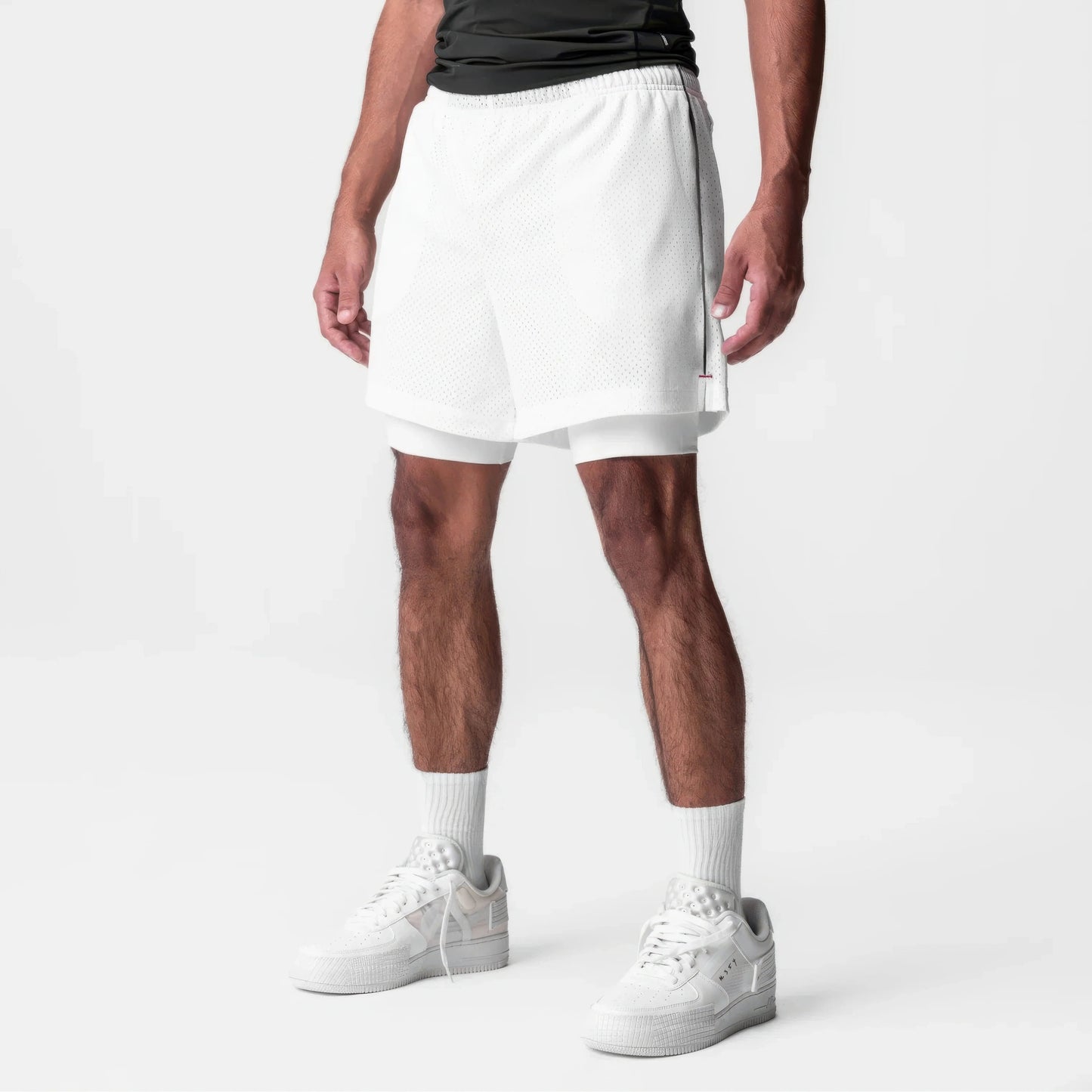 Men's 5-Inch Athletic Mesh Shorts with Built-In Liner