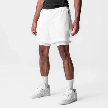 Men's 5-Inch Athletic Mesh Shorts with Built-In Liner