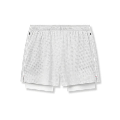 Men's 5-Inch Athletic Mesh Shorts with Built-In Liner