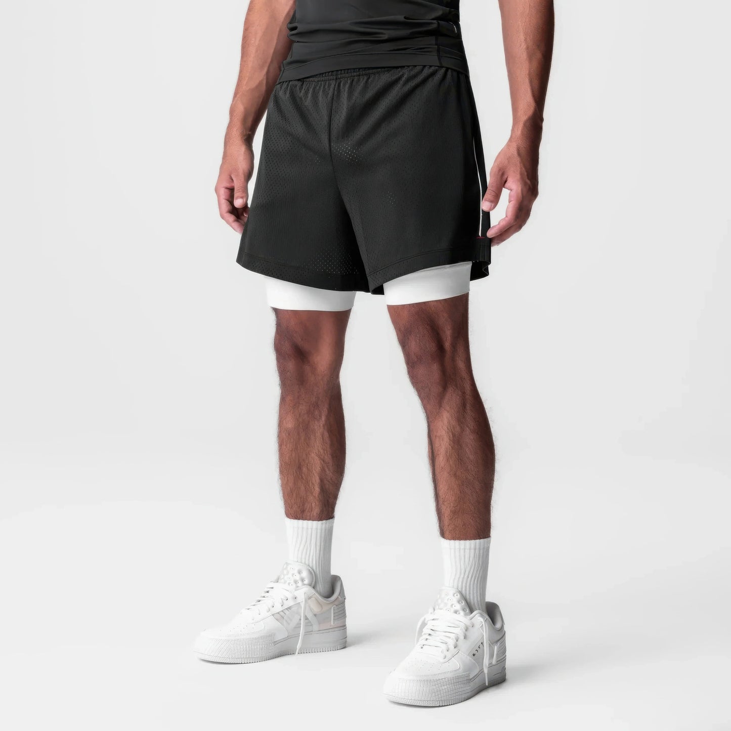 Men's 5-Inch Athletic Mesh Shorts with Built-In Liner
