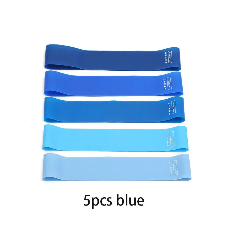 Set de Bandas Elásticas de Resistencia Premium de TPE para Fitness, Fuerza, Yoga, Pilates, Rehabilitación y Entrenamiento de Cuerpo Completo