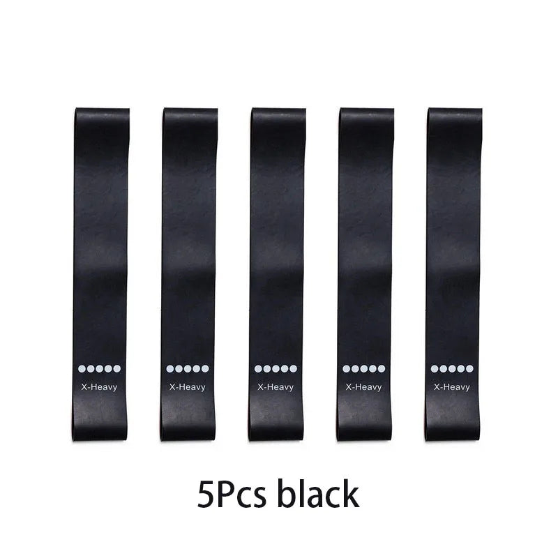 Set de Bandas Elásticas de Resistencia Premium de TPE para Fitness, Fuerza, Yoga, Pilates, Rehabilitación y Entrenamiento de Cuerpo Completo