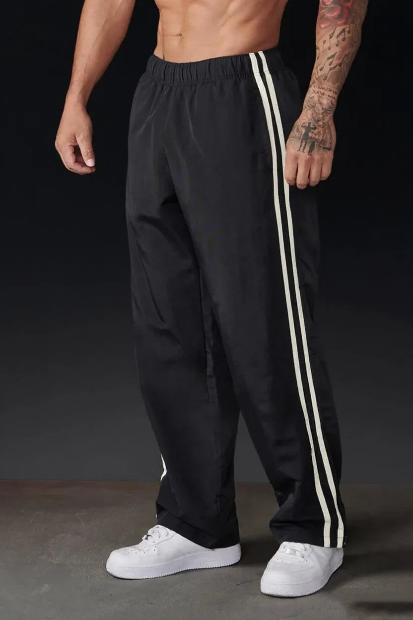 Men’s Loose Fit Gym Joggers – Straight Leg Bodybuilding Sweatpants for Training & Running