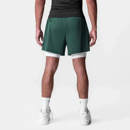 Men's 5-Inch Athletic Mesh Shorts with Built-In Liner