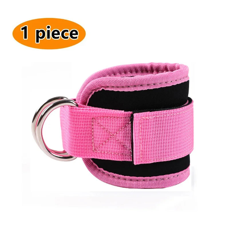 Correas de Tobillo Premium para Polea y Fitness con Doble Anilla D Reforzada, Acolchado de Neopreno, Ajuste Cómodo y Entrenamiento de Piernas y Glúteos