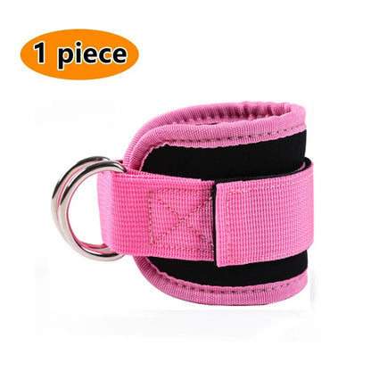 Correas de Tobillo Premium para Polea y Fitness con Doble Anilla D Reforzada, Acolchado de Neopreno, Ajuste Cómodo y Entrenamiento de Piernas y Glúteos