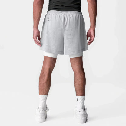 Men's 5-Inch Athletic Mesh Shorts with Built-In Liner
