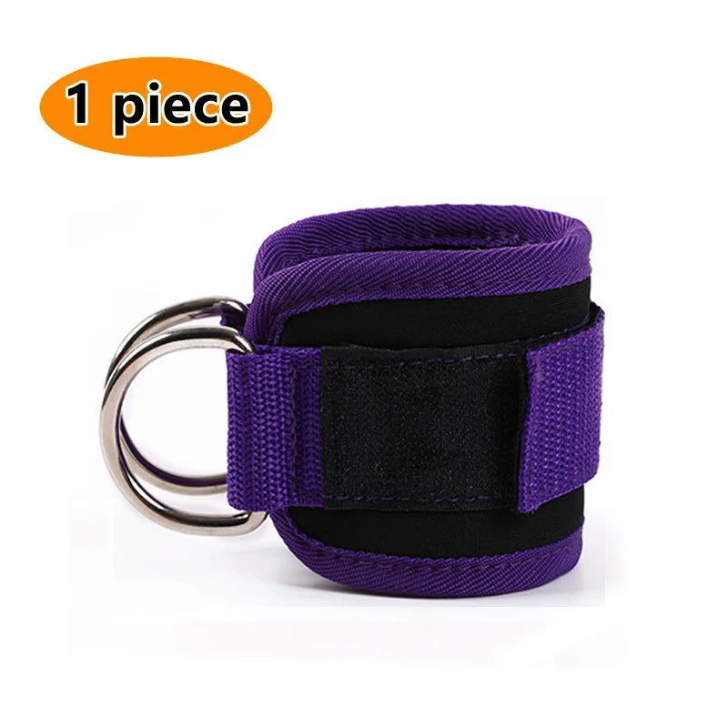 Correas de Tobillo Premium para Polea y Fitness con Doble Anilla D Reforzada, Acolchado de Neopreno, Ajuste Cómodo y Entrenamiento de Piernas y Glúteos