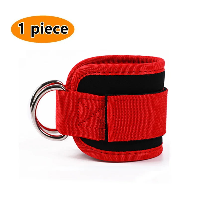 Correas de Tobillo Premium para Polea y Fitness con Doble Anilla D Reforzada, Acolchado de Neopreno, Ajuste Cómodo y Entrenamiento de Piernas y Glúteos