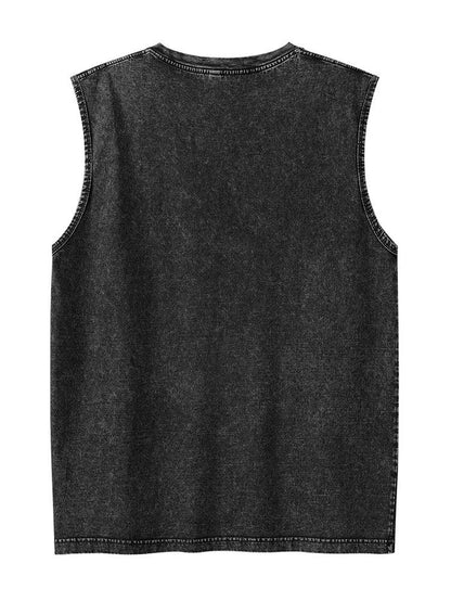 Men's Washed Cotton Muscle Tank Top
