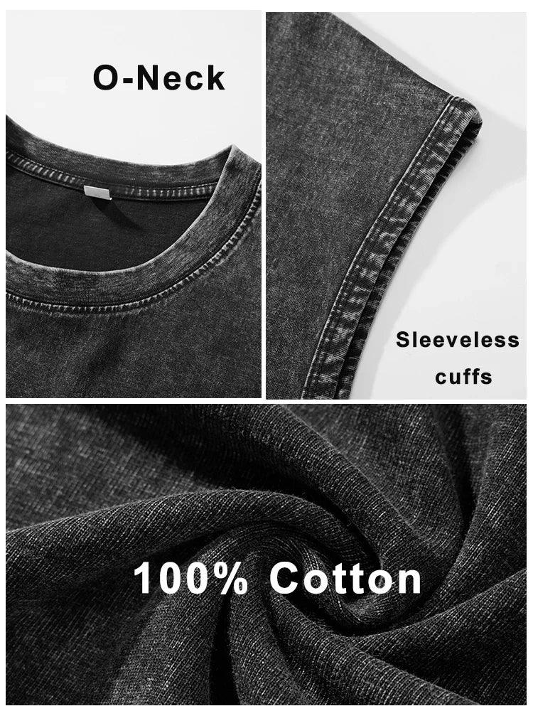 Men's Washed Cotton Muscle Tank Top