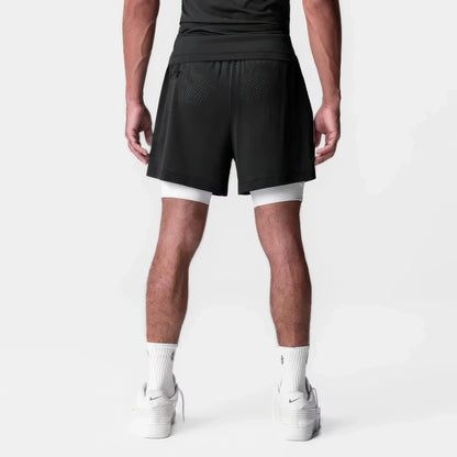 Men's 5-Inch Athletic Mesh Shorts with Built-In Liner