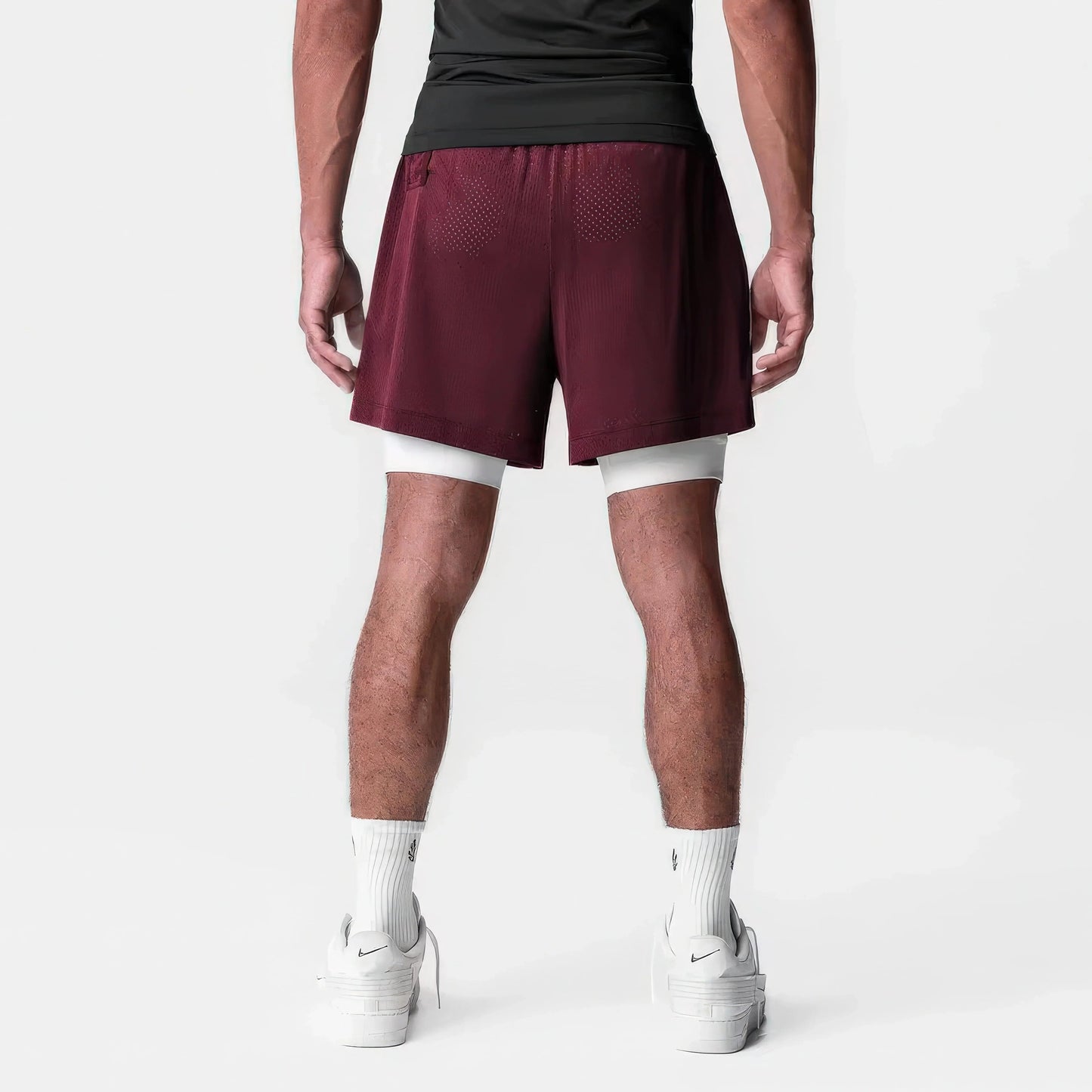 Men's 5-Inch Athletic Mesh Shorts with Built-In Liner