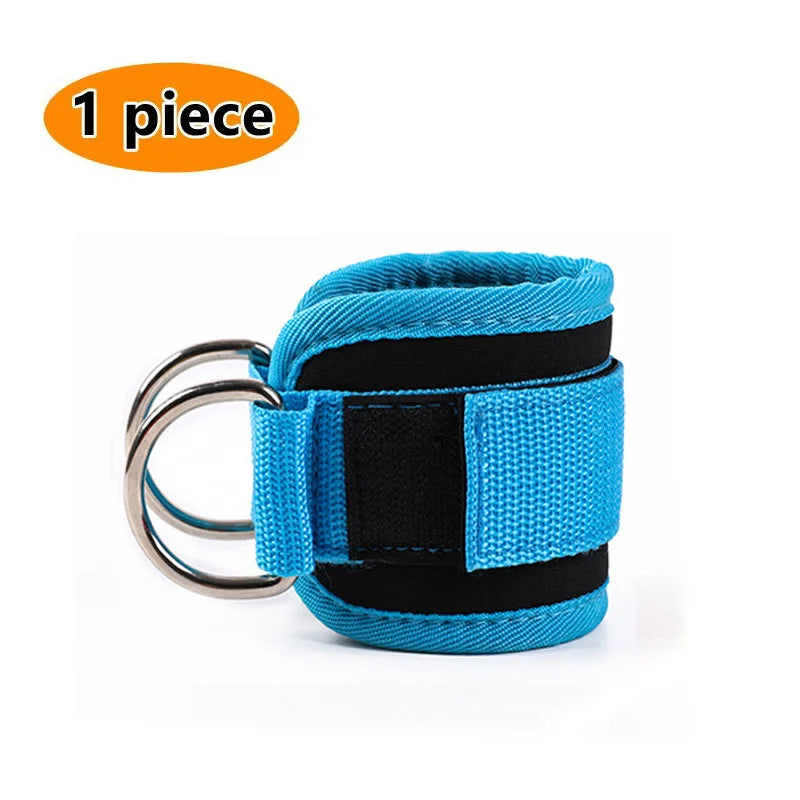 Correas de Tobillo Premium para Polea y Fitness con Doble Anilla D Reforzada, Acolchado de Neopreno, Ajuste Cómodo y Entrenamiento de Piernas y Glúteos