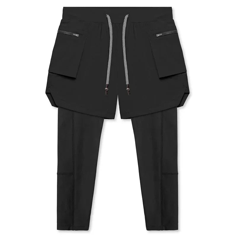 FlexFit 2-in-1 Men's Dri-Fit Compression Legging Shorts