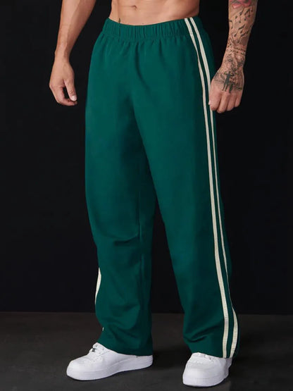 Men’s Loose Fit Gym Joggers – Straight Leg Bodybuilding Sweatpants for Training & Running