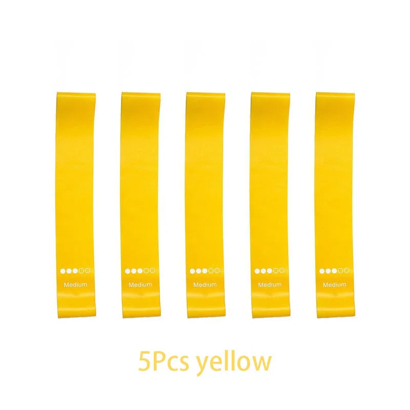Set de Bandas Elásticas de Resistencia Premium de TPE para Fitness, Fuerza, Yoga, Pilates, Rehabilitación y Entrenamiento de Cuerpo Completo
