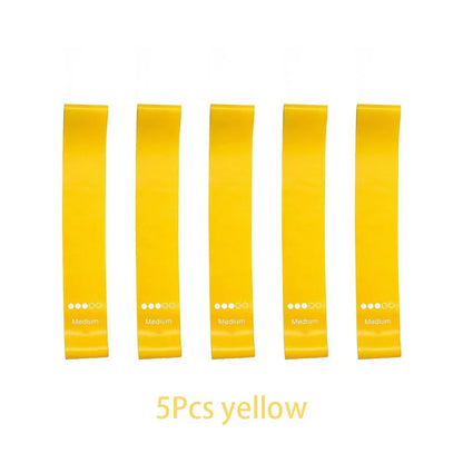 Set de Bandas Elásticas de Resistencia Premium de TPE para Fitness, Fuerza, Yoga, Pilates, Rehabilitación y Entrenamiento de Cuerpo Completo