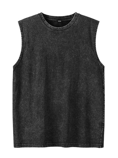 Men's Washed Cotton Muscle Tank Top