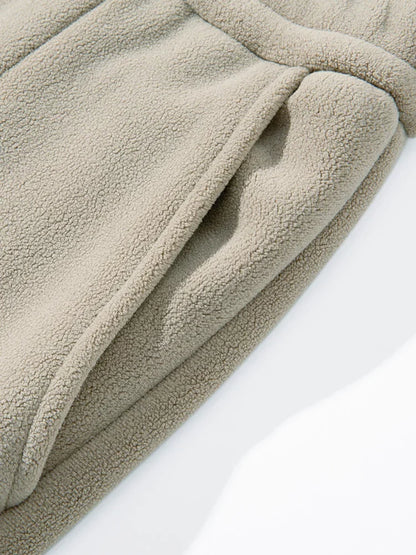 Men's Thermal Wide-Leg Fleece Pants