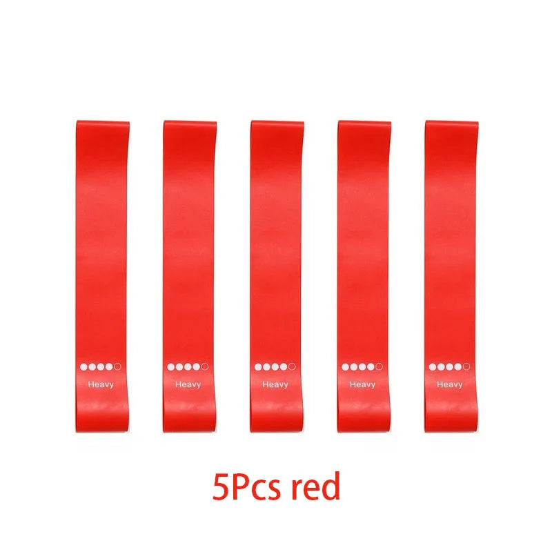 Set de Bandas Elásticas de Resistencia Premium de TPE para Fitness, Fuerza, Yoga, Pilates, Rehabilitación y Entrenamiento de Cuerpo Completo