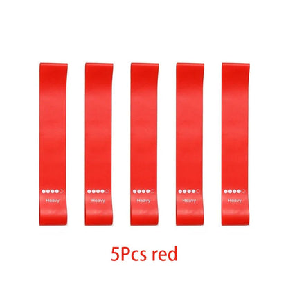 Set de Bandas Elásticas de Resistencia Premium de TPE para Fitness, Fuerza, Yoga, Pilates, Rehabilitación y Entrenamiento de Cuerpo Completo