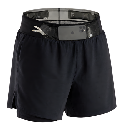 TrailGuard Dual-Layer Running Shorts with Built-In Belt