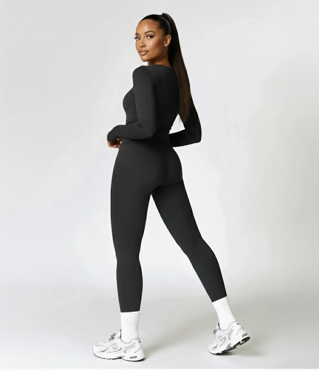 Essential 2-Piece Workout Set (Long Sleeve + Leggings)