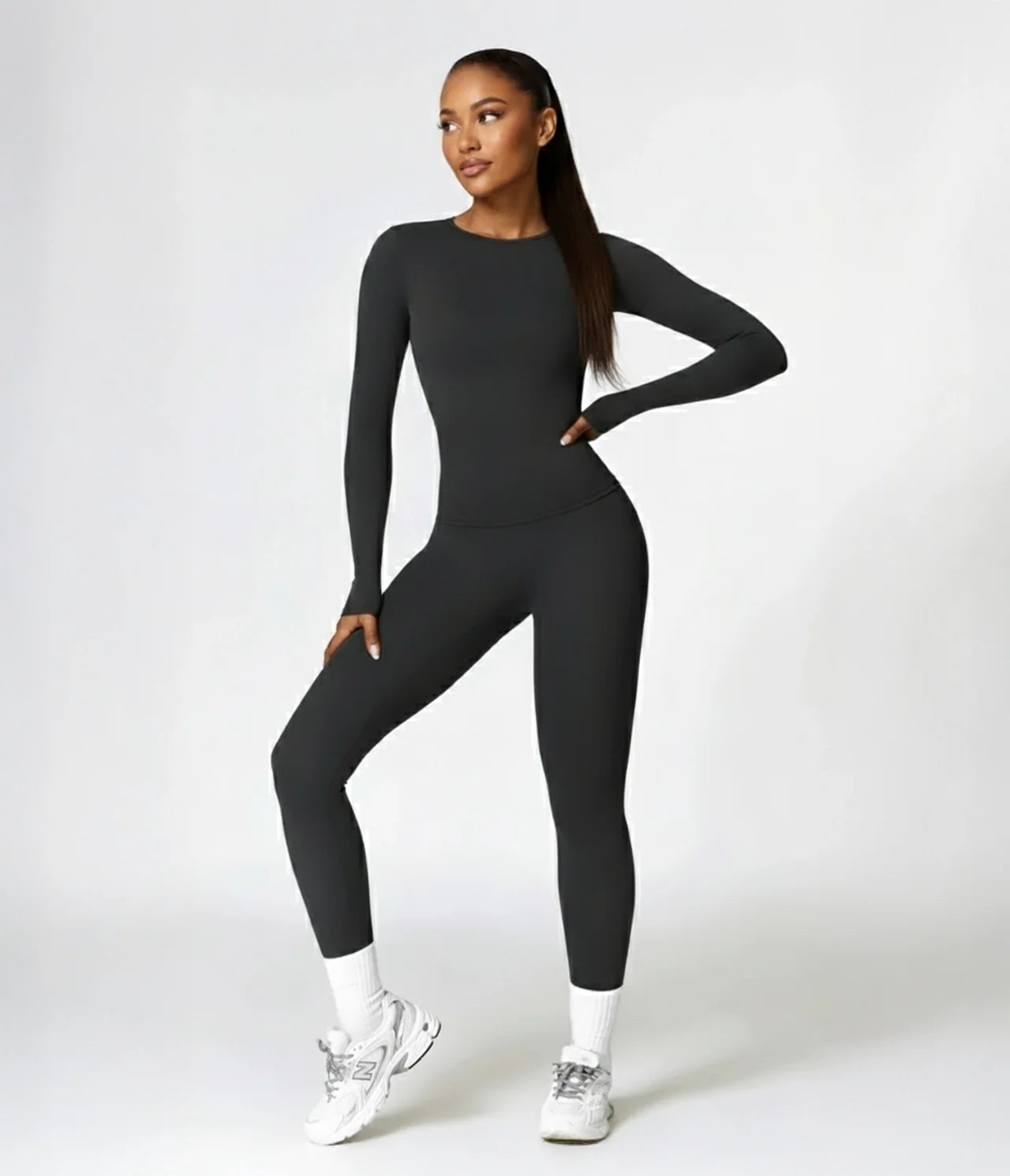 Essential 2-Piece Workout Set (Long Sleeve + Leggings)