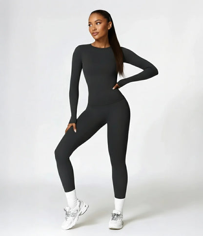 Essential 2-Piece Workout Set (Long Sleeve + Leggings)