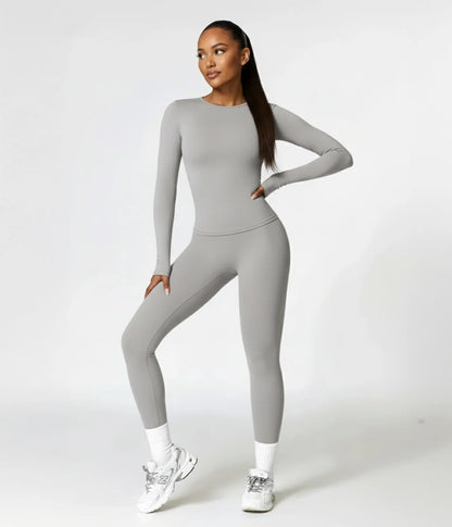 Essential 2-Piece Workout Set (Long Sleeve + Leggings)