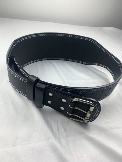 Cinturón de Halterofilia de Cuero PU | Soporte Lumbar para Sentadillas, Peso Muerto y Entrenamiento de Fuerza