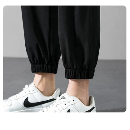 Men's Ice Silk Sports Pants - Lightweight Quick-Dry Joggers