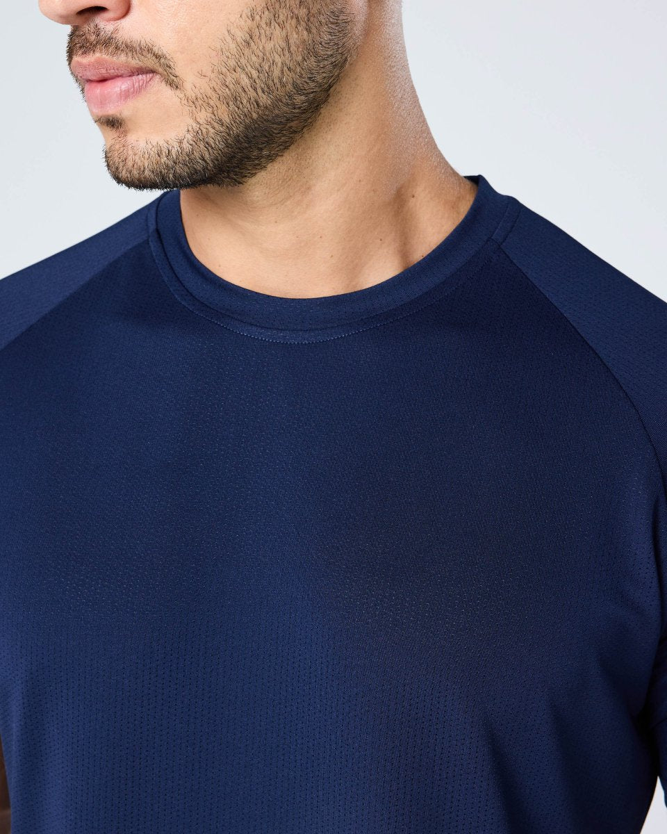 Mens Reset Raglan Performance Tee Navy