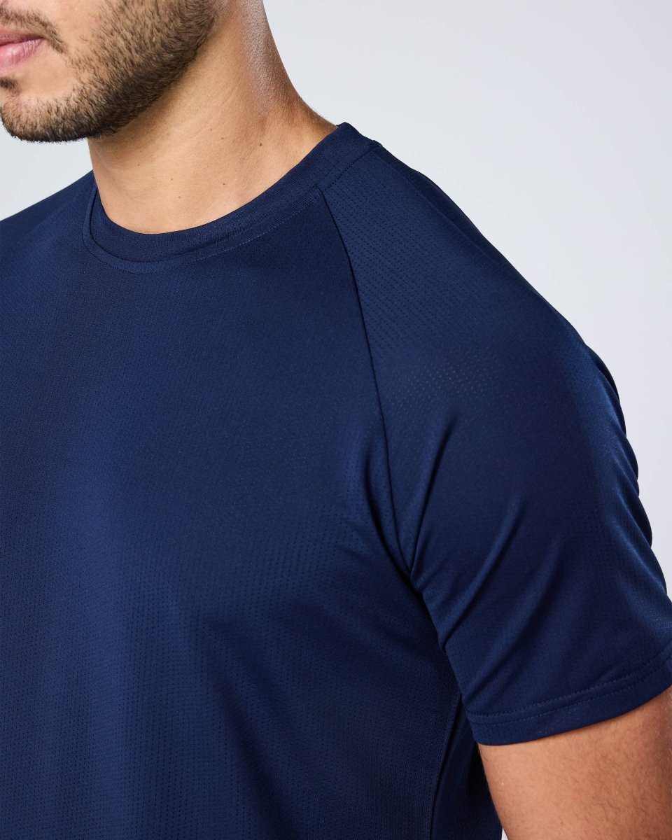 Mens Reset Raglan Performance Tee Navy