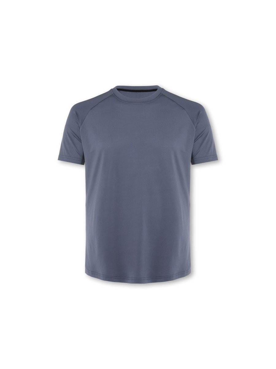 Mens Reset Raglan Performance Tee Storm Grey