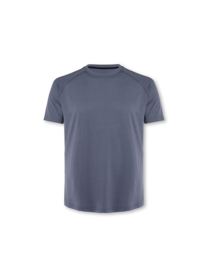 Mens Reset Raglan Performance Tee Storm Grey